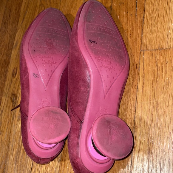 Vintage John Fluevog 1422023 burgundy kitten heel - Picture 3 of 10